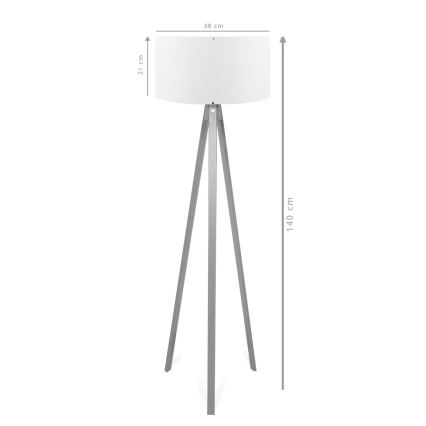 Lampa stojąca AYD 1xE27/40W/230V brązowa