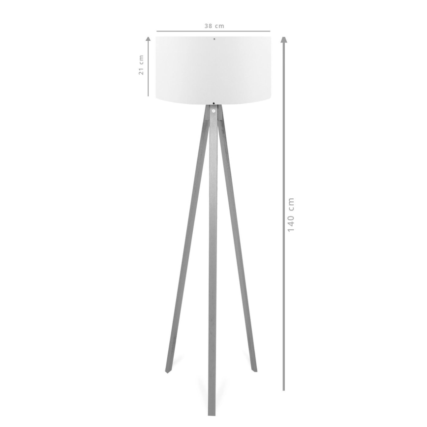Lampa stojąca AYD 1xE27/40W/230V brązowa