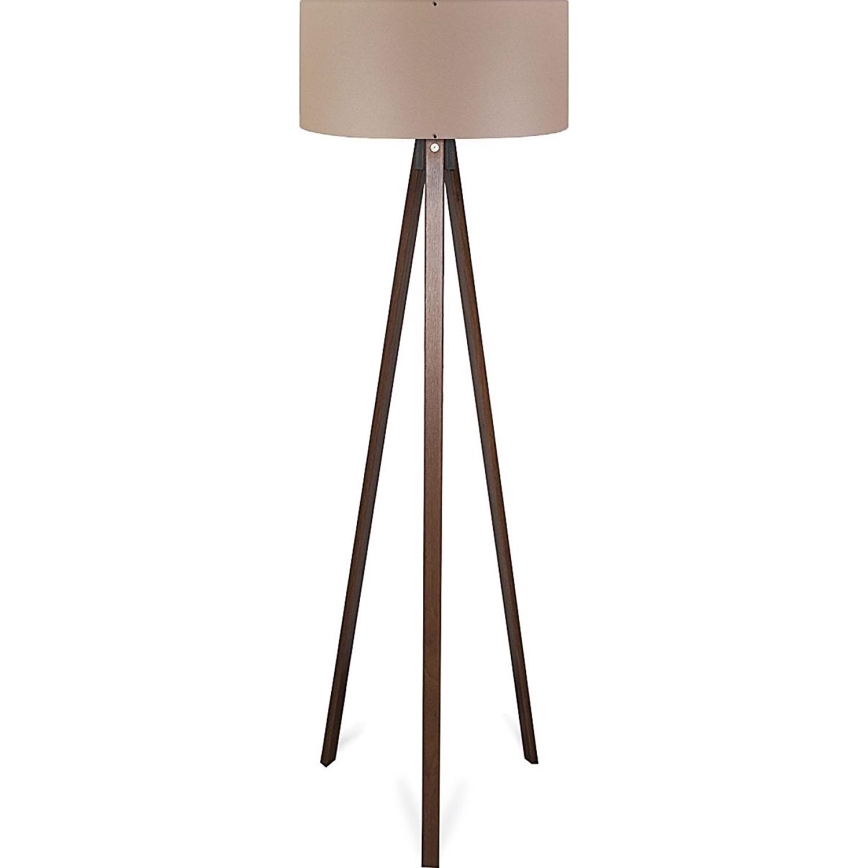 Lampa stojąca AYD 1xE27/40W/230V brązowa