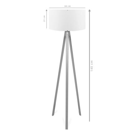 Lampa stojąca AYD 1xE27/40W/230V brązowa