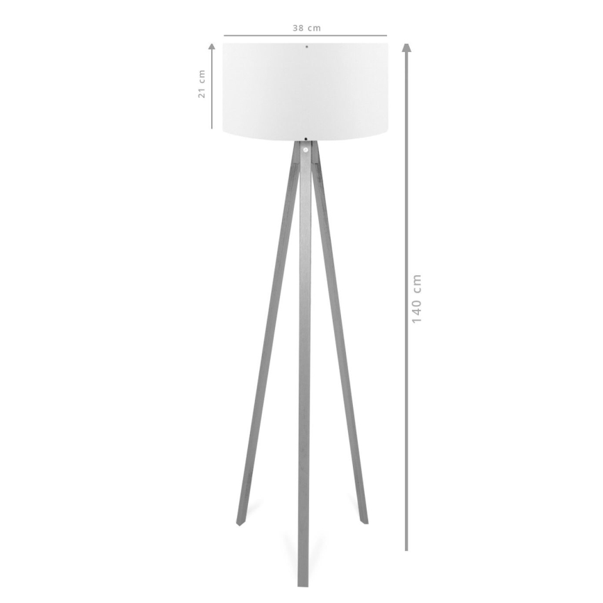 Lampa stojąca AYD 1xE27/40W/230V brązowa