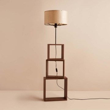 Lampa stojąca AYD 1xE27/40W/230V brązowa