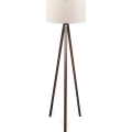 Lampa stojąca AYD 1xE27/40W/230V brązowa/kremowa