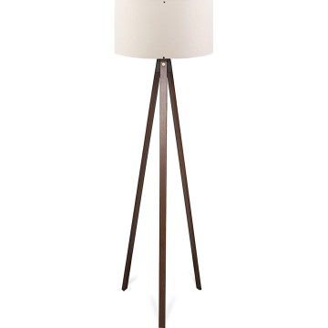 Lampa stojąca AYD 1xE27/40W/230V brązowa/kremowa