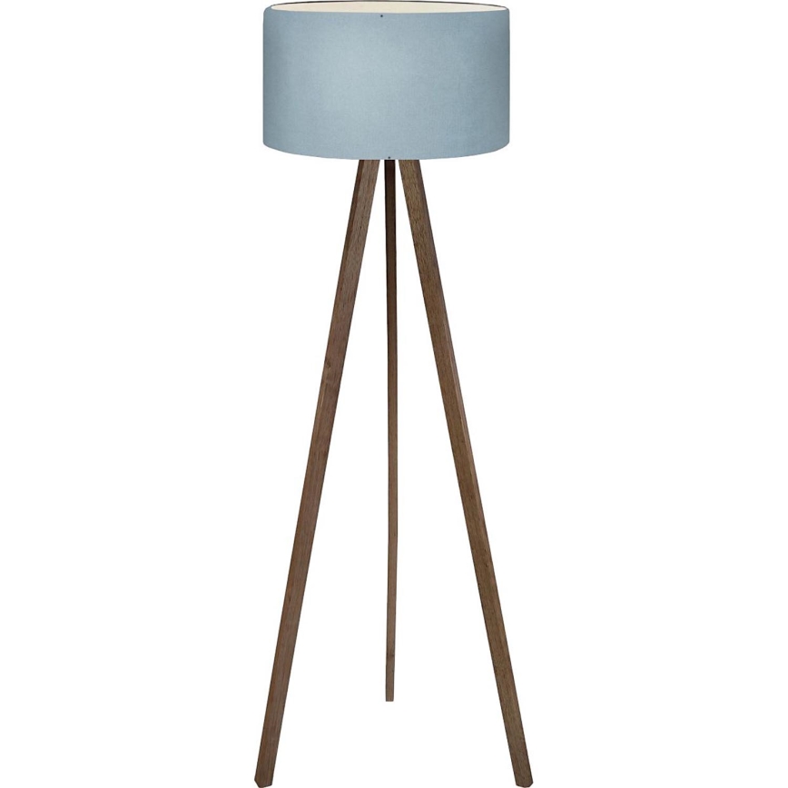 Lampa stojąca AYD 1xE27/40W/230V brązowa/niebieska
