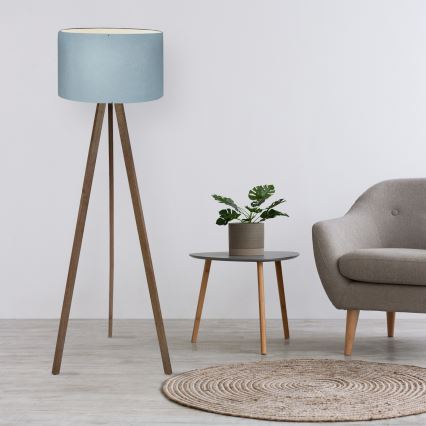 Lampa stojąca AYD 1xE27/40W/230V brązowa/niebieska
