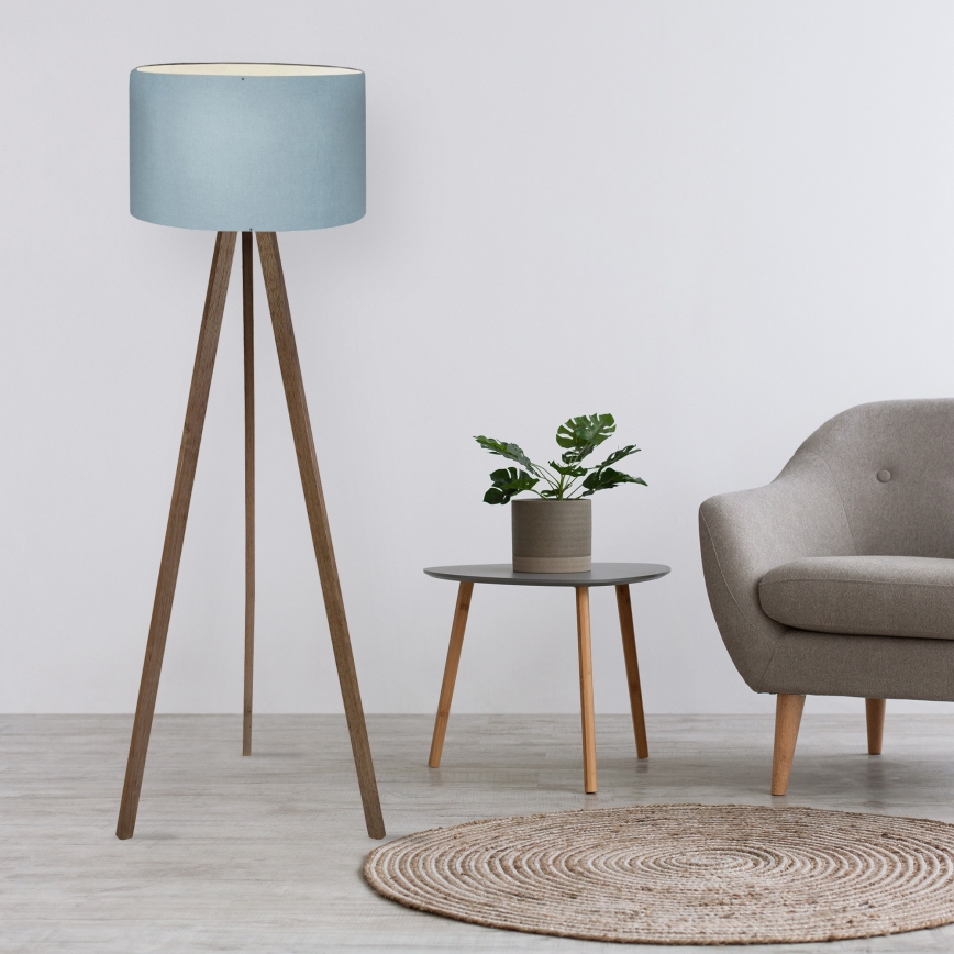 Lampa stojąca AYD 1xE27/40W/230V brązowa/niebieska