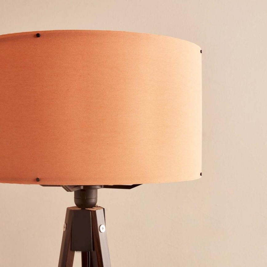 Lampa stojąca AYD 1xE27/40W/230V brązowa/pomarańczowa