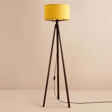Lampa stojąca AYD 1xE27/40W/230V brązowa/pomarańczowa