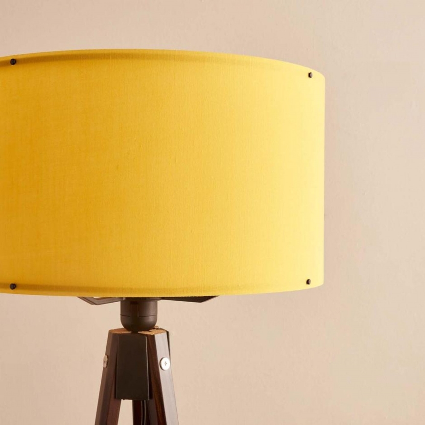 Lampa stojąca AYD 1xE27/40W/230V brązowa/pomarańczowa