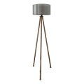 Lampa stojąca AYD 1xE27/40W/230V brązowa/szara