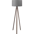Lampa stojąca AYD 1xE27/40W/230V brązowa/szara