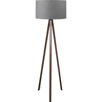 Lampa stojąca AYD 1xE27/40W/230V brązowa/szara