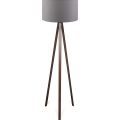 Lampa stojąca AYD 1xE27/40W/230V brązowa/szara