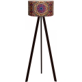 Lampa stojąca AYD 1xE27/40W/230V brązowa/wielobarwna
