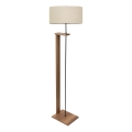 Lampa stojąca AYD 1xE27/40W/230V brązowo-beżowa