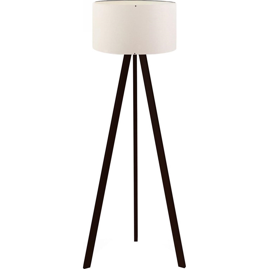 Lampa stojąca AYD 1xE27/40W/230V brązowo-biała