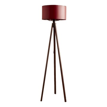 Lampa stojąca AYD 1xE27/40W/230V brązowo-czerwona