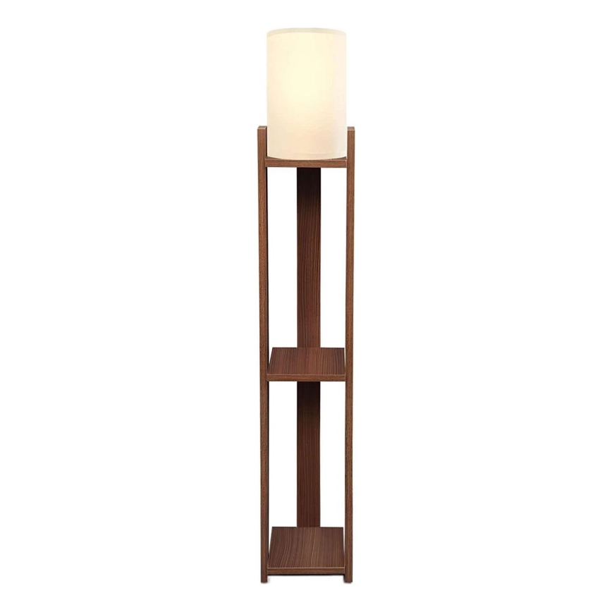 Lampa stojąca AYD 1xE27/40W/230V brązowo-kremowa