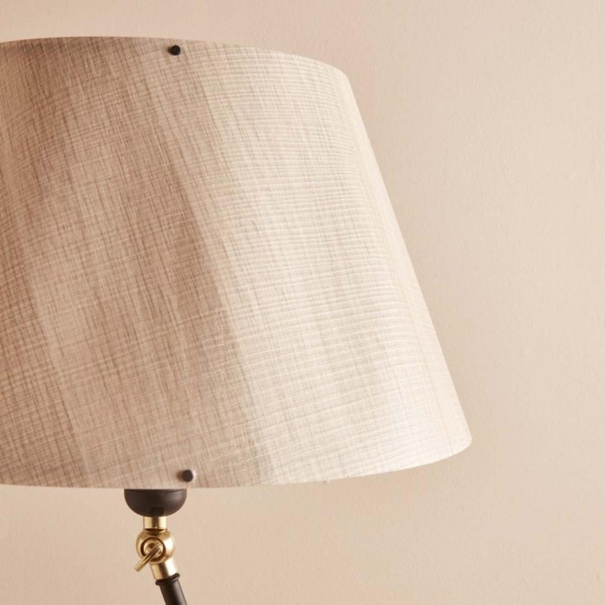 Lampa stojąca AYD 1xE27/40W/230V czarna/beżowa
