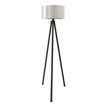 Lampa stojąca AYD 1xE27/40W/230V czarna/biała