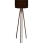 Lampa stojąca AYD 1xE27/40W/230V czarna/brązowa