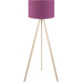 Lampa stojąca AYD 1xE27/40W/230V fioletowa/beżowa