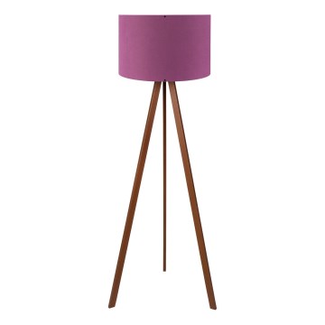 Lampa stojąca AYD 1xE27/40W/230V fioletowa/brązowa