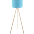 Lampa stojąca AYD 1xE27/40W/230V niebieska/beżowa