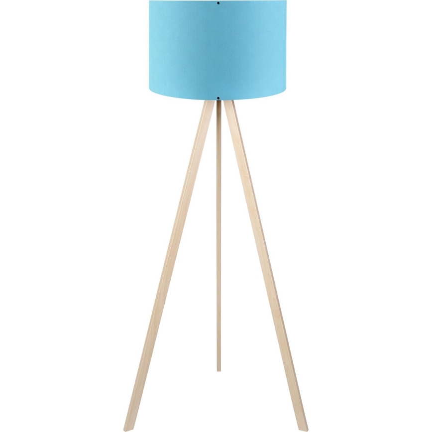 Lampa stojąca AYD 1xE27/40W/230V niebieska/beżowa