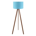 Lampa stojąca AYD 1xE27/40W/230V niebieska/brązowa