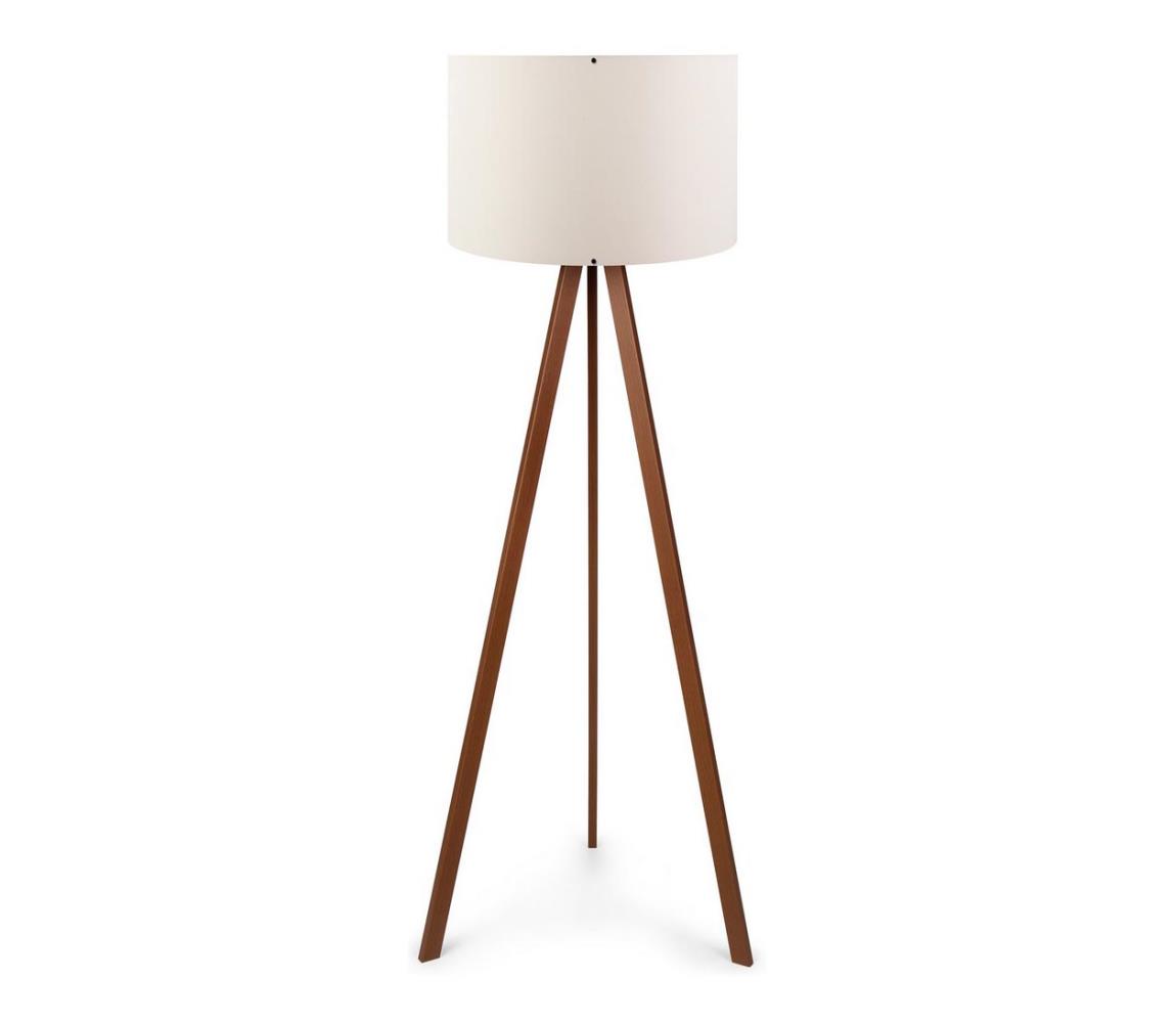 Lampa stojąca AYD 1xE27/60W/230V beżowa/brązowa