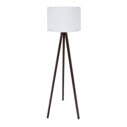 Lampa stojąca AYD 1xE27/60W/230V biała/brązowa
