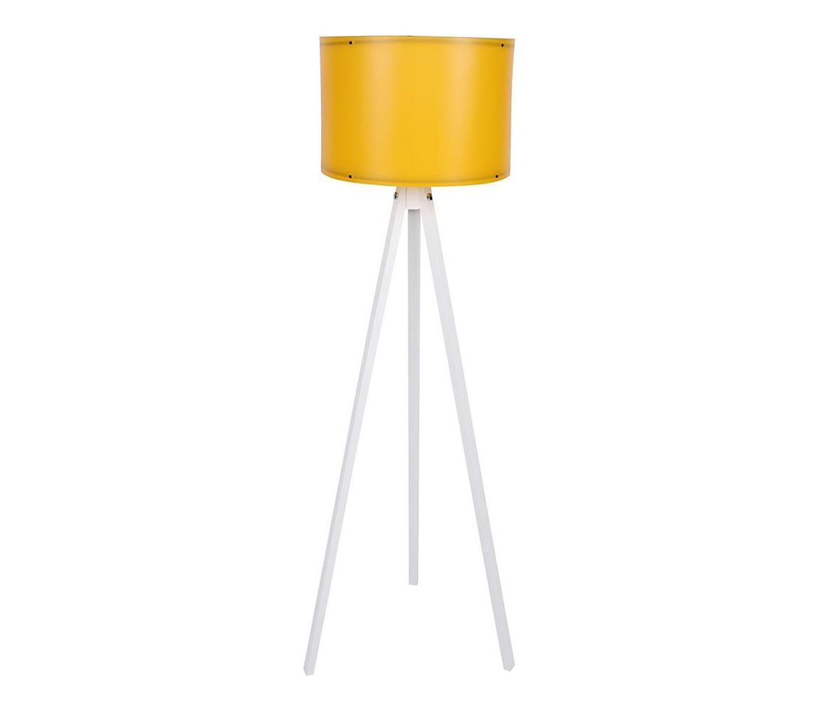 Lampa stojąca AYD 1xE27/60W/230V pomarańczowy/biały