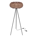 Lampa stojąca CAFEE 1xE27/40W/230V brązowa/czarna