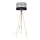 Lampa stojąca CORAL 1xE27/60W/230V beżowa/czarna/szara/złota
