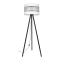 Lampa stojąca CORAL 1xE27/60W/230V wenge/biała/złota