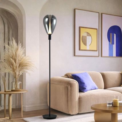 Lampa stojąca DENSO 1xG9/5W/230V czarny chrom