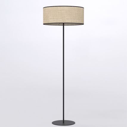 Lampa stojąca ECO 1xE27/15W/230V beżowa/rattan