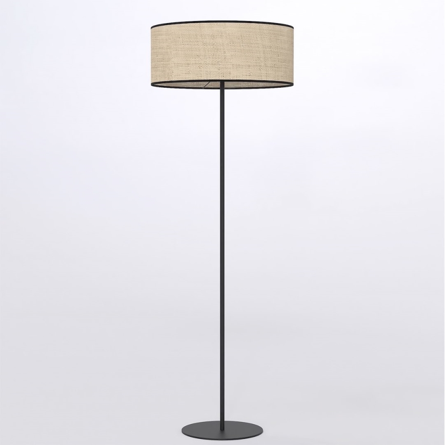 Lampa stojąca ECO 1xE27/15W/230V beżowa/rattan