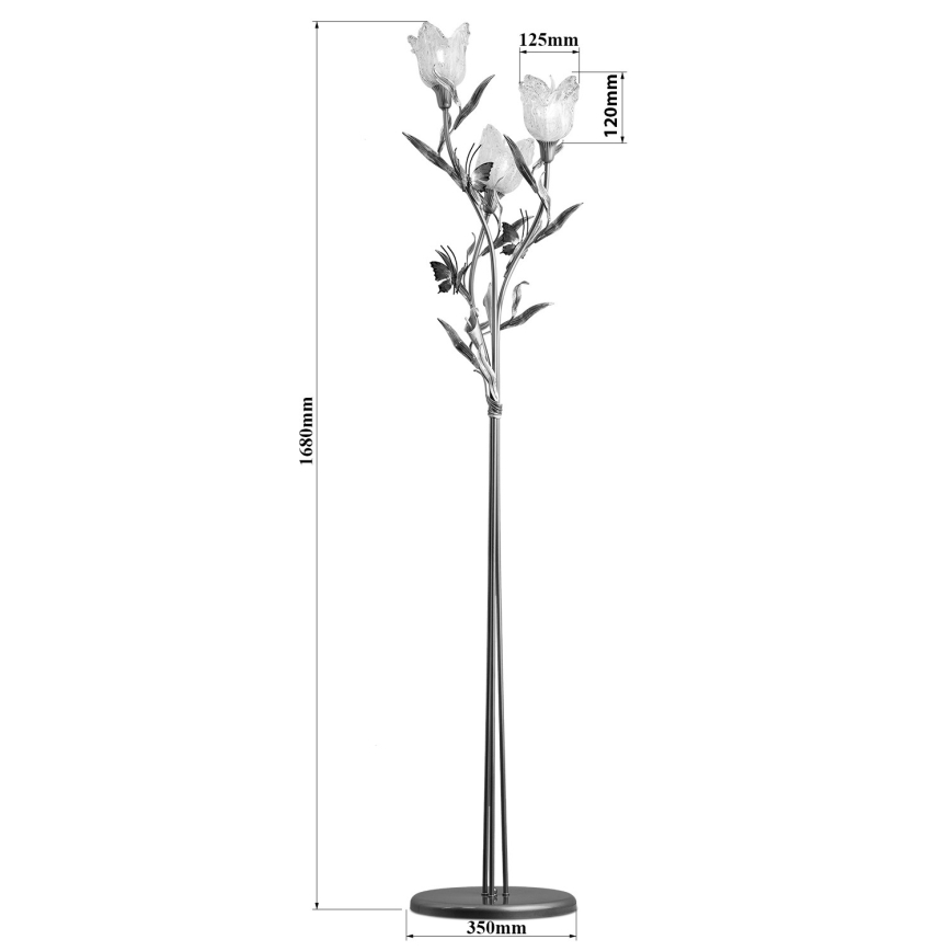 Lampa stojąca EDEN 3xE14/40W/230V