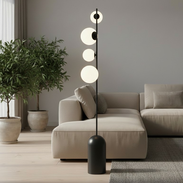 Lampa stojąca ETNO 4xG9/8W/230V czarna