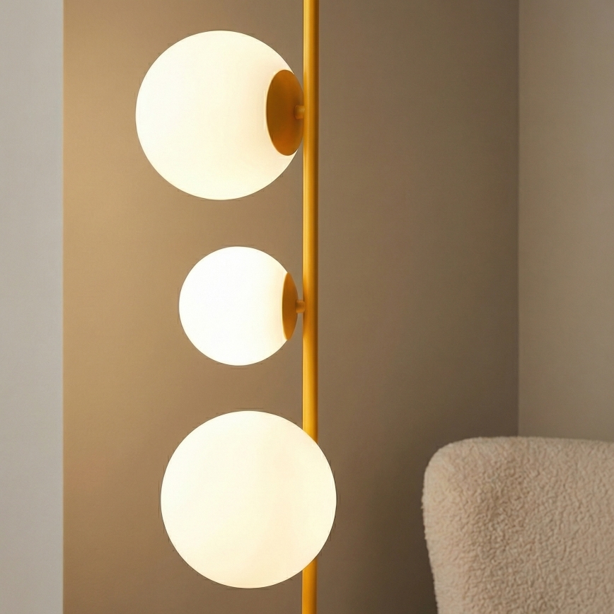 Lampa stojąca ETNO 4xG9/8W/230V pomarańczowa