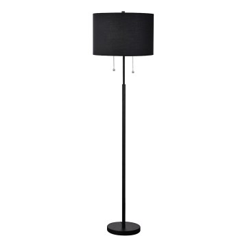 Lampa stojąca FOGO 2xE27/15W/230V czarna