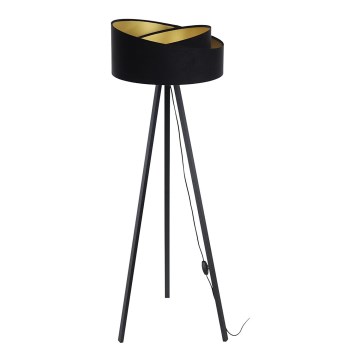 Lampa stojąca GALAXY 1xE27/60W/230V czarna/wenge