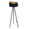 Lampa stojąca GALAXY 1xE27/60W/230V niebieska/wenge