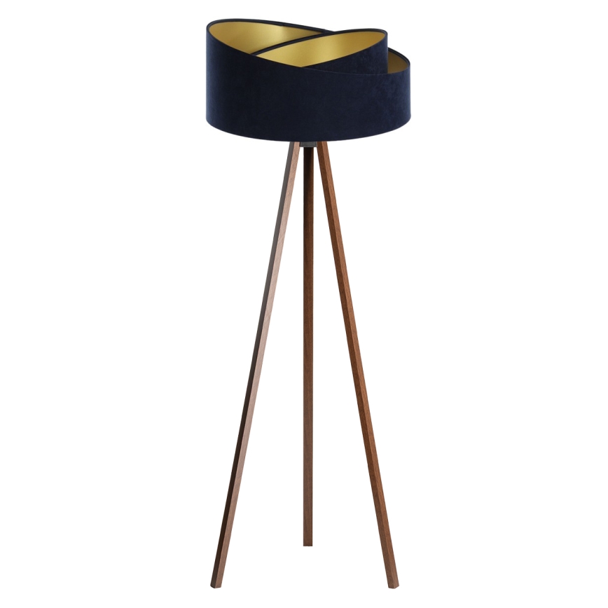 Lampa stojąca GALAXY 1xE27/60W/230V niebieska/wenge