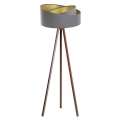 Lampa stojąca GALAXY 1xE27/60W/230V szara/wenge