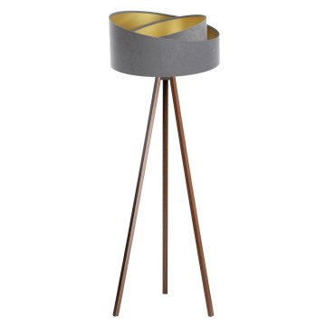 Lampa stojąca GALAXY 1xE27/60W/230V szara/wenge