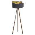 Lampa stojąca GALAXY 1xE27/60W/230V szara/wenge